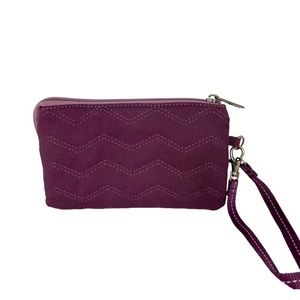 Thirty-One Wristlet Wallet Zippered Chevron Design